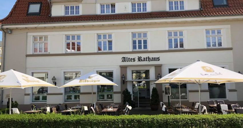 Außenterrasse Restaurant Altes Rathaus Lohne